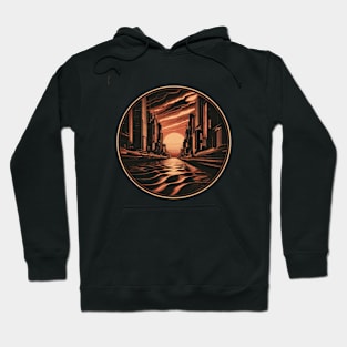 The Great Retro Wave sunset Hoodie